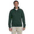 thumbnail image 1 of Jerzees Men's Quarter Zip Pullover - 4528 - Small - Forest Green, 1 of 2