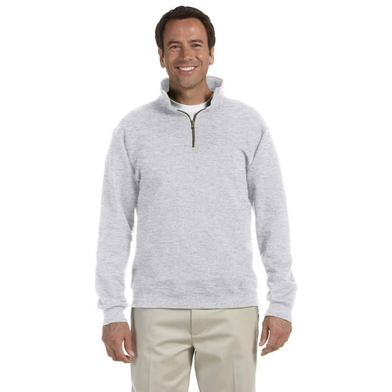 Jerzees Men's Quarter Zip Pullover - 4528 - X-Large - Ash