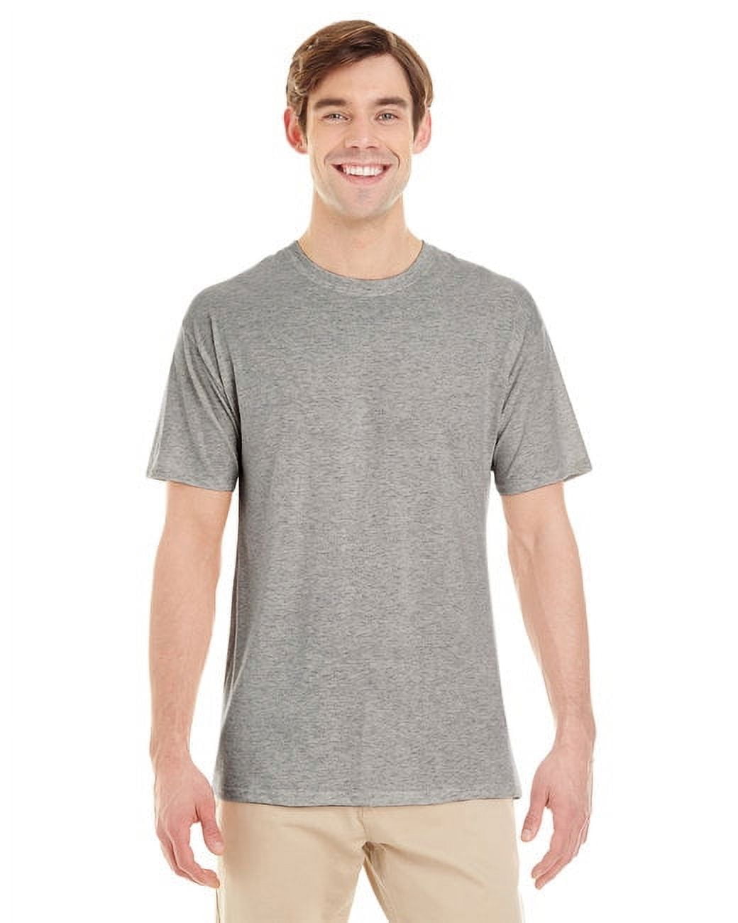 601MR JZ 601MR 4.5 OZ TRIBLEND TEE BLACK HEATHER 3XL