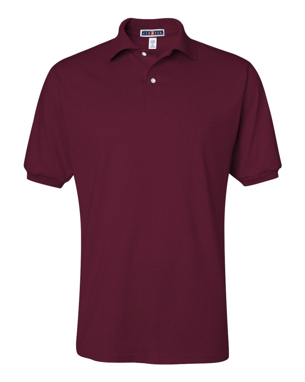 Jerzees Men s SpotShield Button Down Polo Sport Shirt Maroon 2XL Walmart