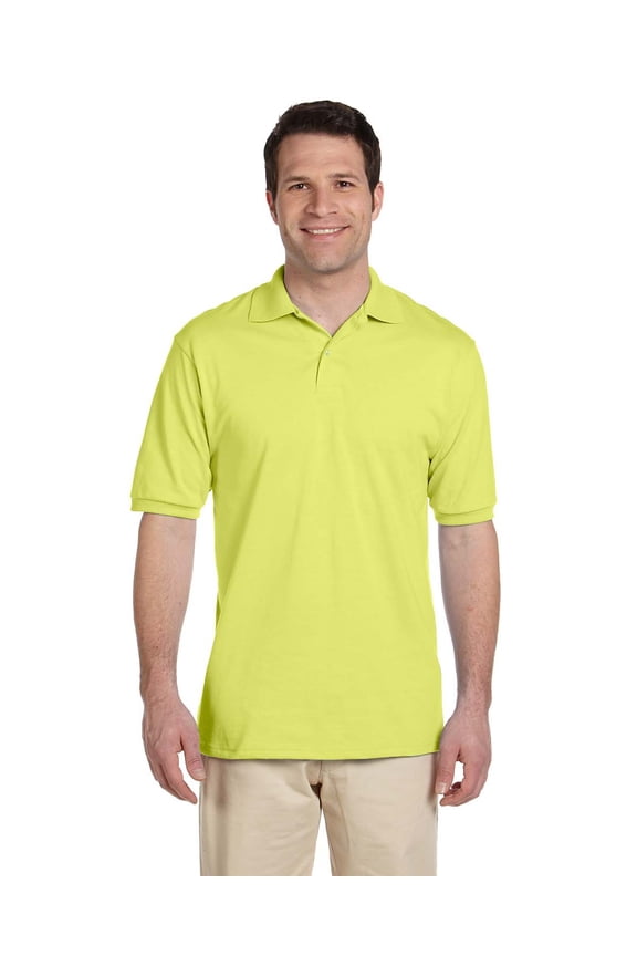 Men's SpotShield Short Sleeve Polo, Safety Green, 2X-Large