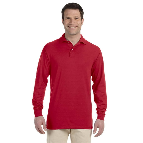 Jerzees Men's SpotShield Stain-Resistant Polo Shirt, X-Large, True Red