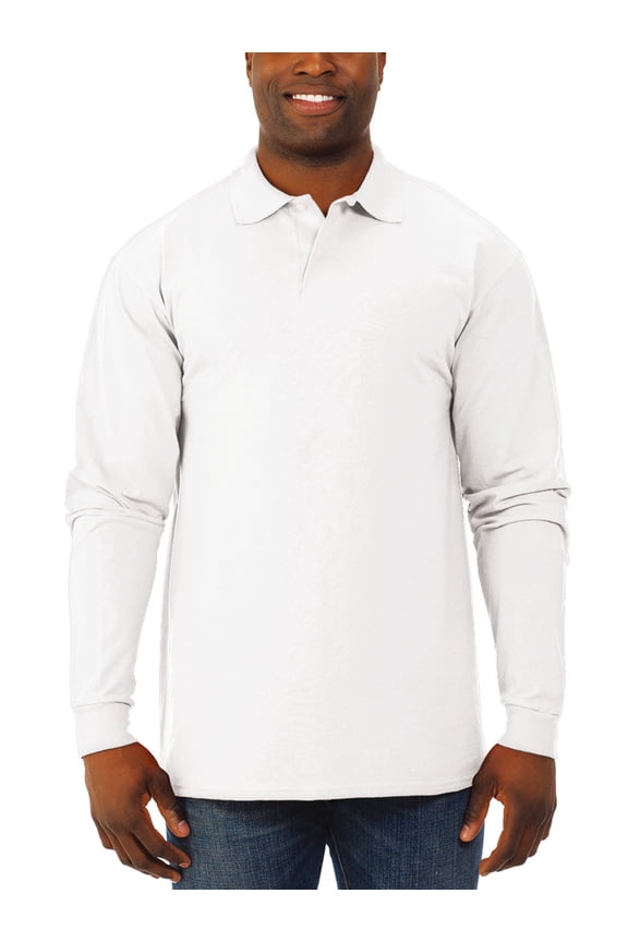 Men's Spotshield Long Sleeve Polo Shirt