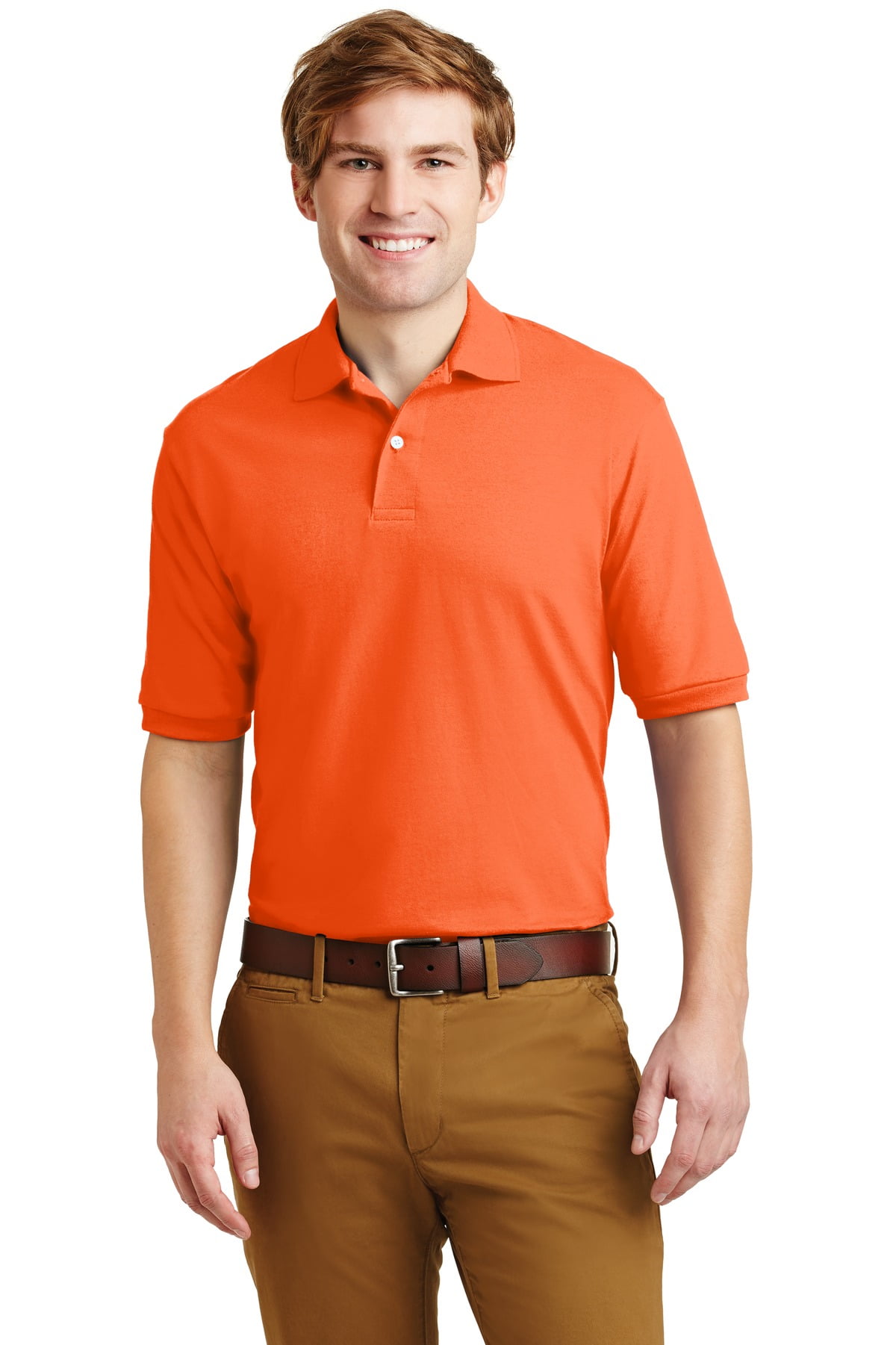 トップス Ribbed jersey polo shirt Perry-Ellis-mens-ICON-Polo-