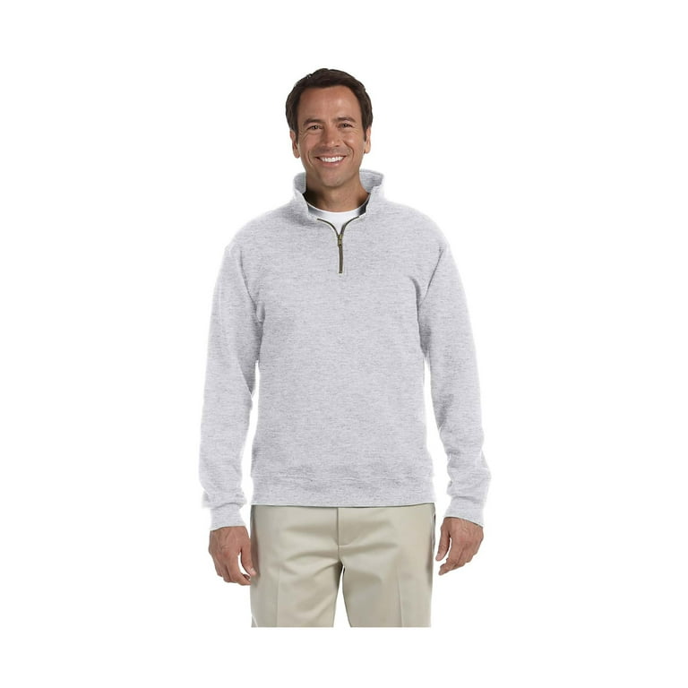 Jerzees Men s Super Sweats Quarter Zip Preshrunk Pullover Style 4528M