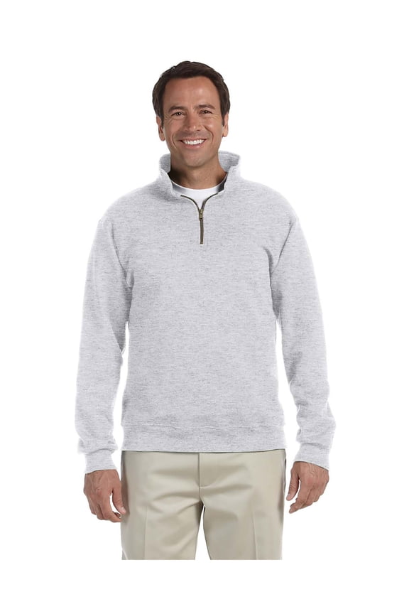 Men's Super Sweats Quarter Zip Preshrunk Pullover, Style 4528M