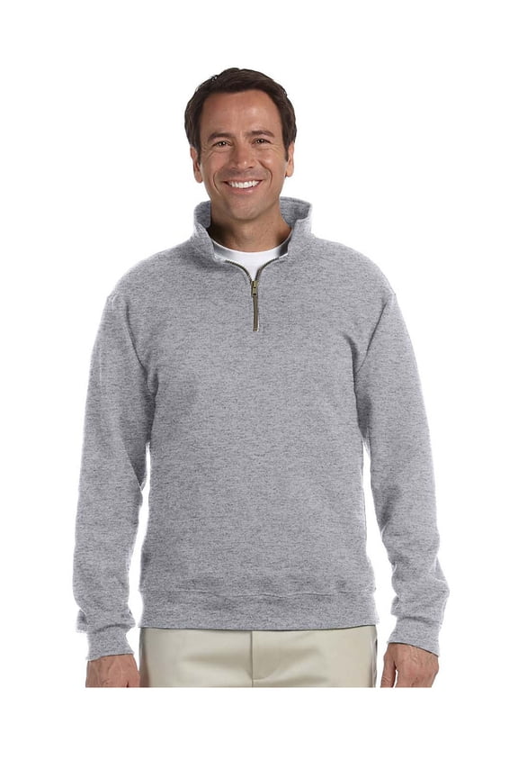 Men's Super Sweats Quarter Zip Preshrunk Pullover, Style 4528M