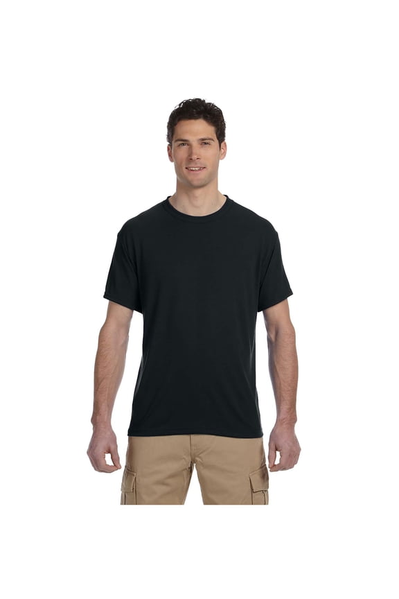 Men's Tear Away Label 1X1 Rib Collar T-Shirt, Style 21M