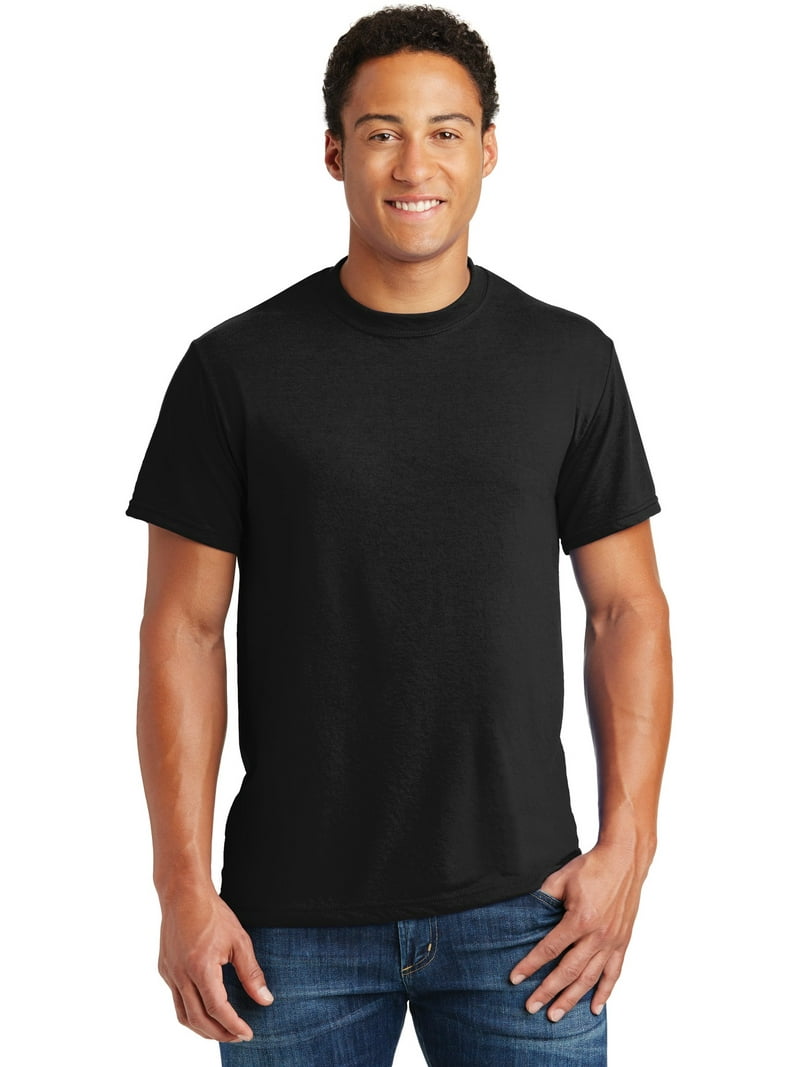 Jerzees Men's Tear Away Label 1X1 Rib Collar T-Shirt - Walmart.com
