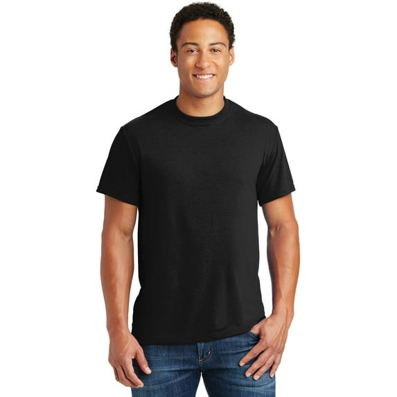 Jerzees Men's Tear Away Label 1X1 Rib Collar T-Shirt