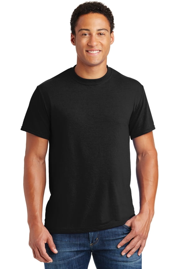 Men's Tear Away Label 1X1 Rib Collar T-Shirt