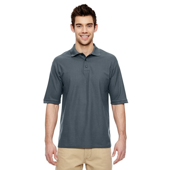 Jerzees Men's Welt Knit Collar 3 Button Pique Polo Shirt, Style 537MR