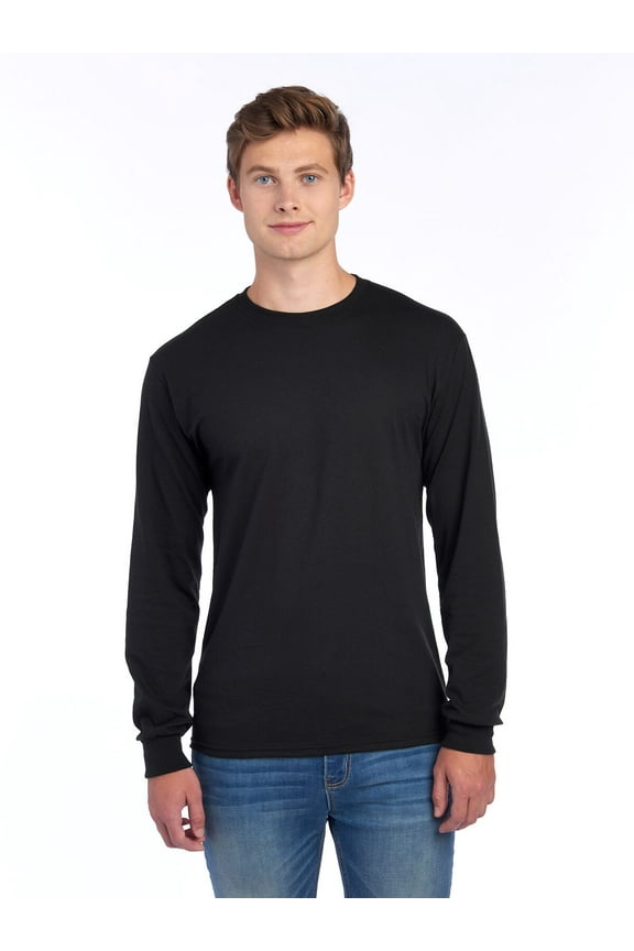 Men's and Big Men's Dri-Power Long Sleeve T-Shirt with Moisture Wicking and Odor Protection, Sizes S-3XL