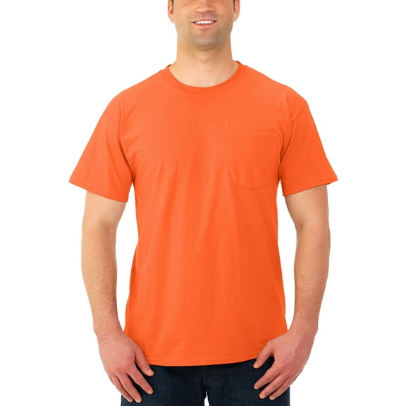 Jerzees Men's and Big Men's Dri-Power Crewneck Short Sleeve Pocket T-Shirt - 3 Pack