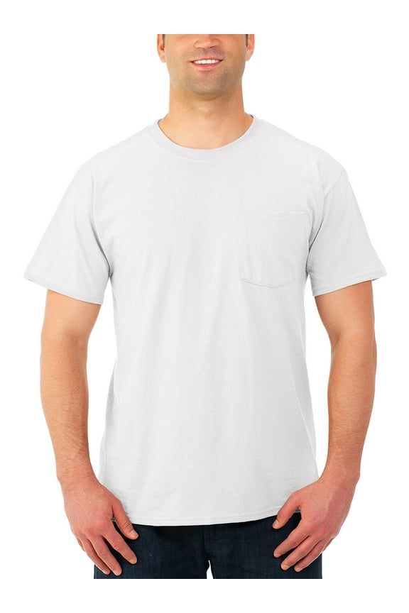 Men's and Big Men's Dri-Power Crewneck Short Sleeve Pocket T-Shirt - 3 Pack