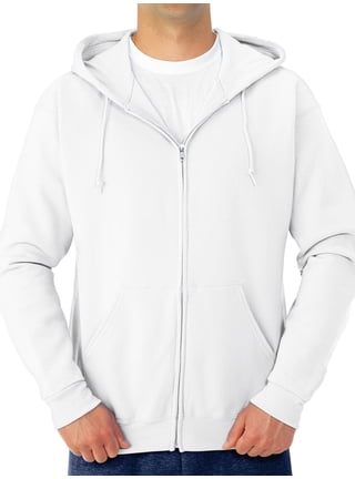 Mens Zip up Hoodies and Sweatshirts in Mens Hoodies and Sweatshirts | White  - Walmart.com