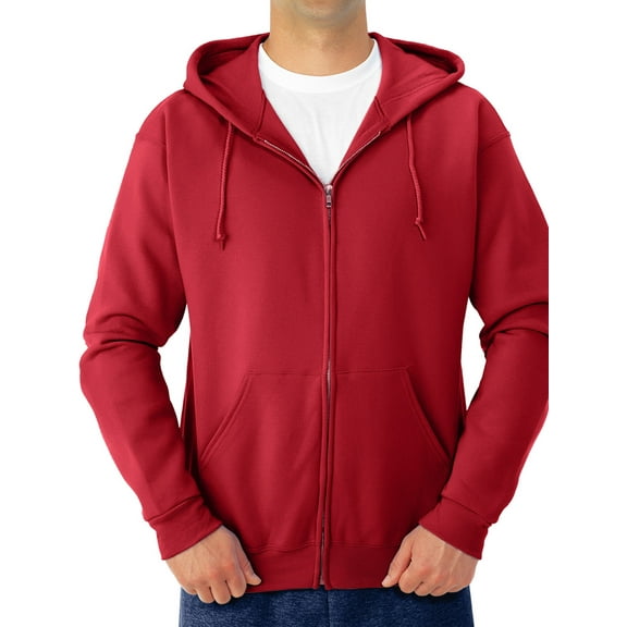 Jerzees Men's NuBlend Fleece Full Zip Hoodie Sweatshirts, Sizes S-3XL