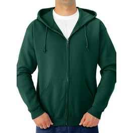 Men s 80 20 Midweight College Hooded Sweatshirt OLIVE GREEN M Walmart