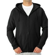 Jerzees Men's and Big Men's Fleece Full Zip Hooded Jacket