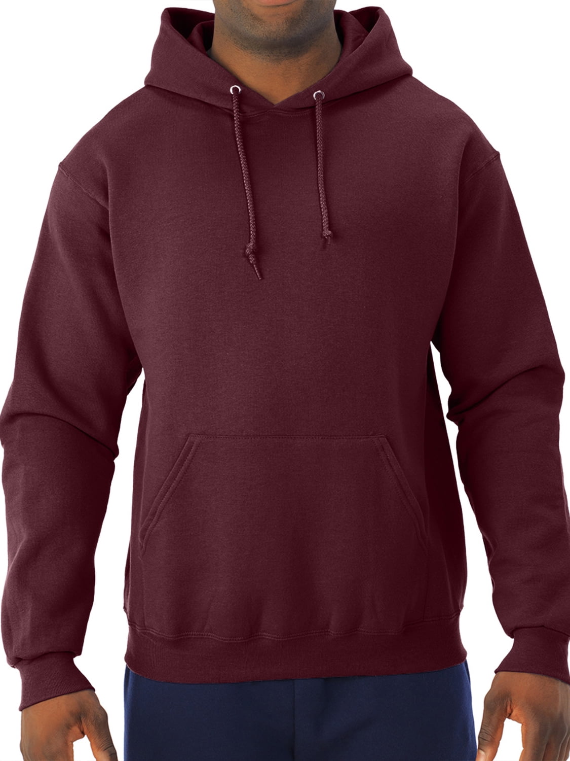 Jerzees Men's NuBlend Hooded Pullover Sweatshirt - Chocolate, Large, 50/50 Cotton Polyester 5 thumbnail image