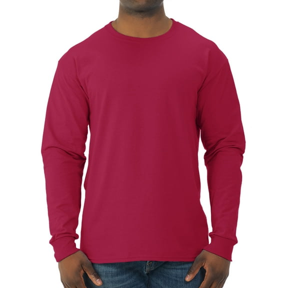 Jerzees Men's and Big Men's Moisture Wicking Long Sleeve Crew T-Shirt