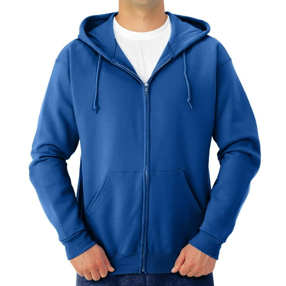 Jerzees Men's NuBlend Fleece Full Zip Hoodie Sweatshirts, Sizes S-3XL