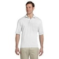 thumbnail image 1 of JERZEES 436P ADULT 5.6 OZ. SPOTSHIELD POCKET JERSEY POLO, White, M, Pack 12, Mens Polo Shirts, 1 of 1