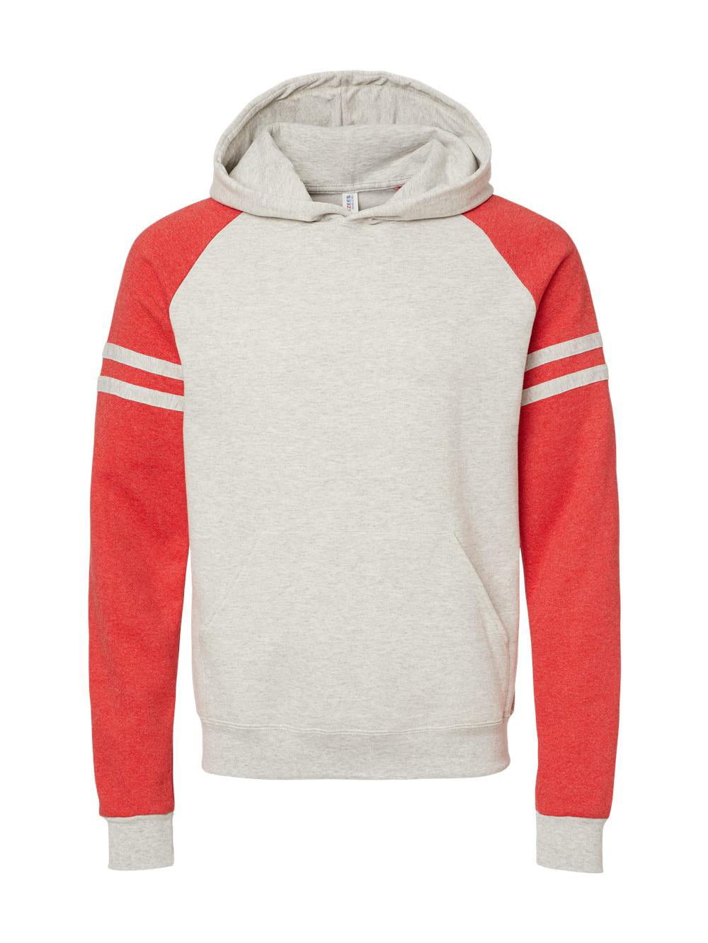 JERZEES Nublend Varsity Colorblocked Raglan Hooded Sweatshirt
