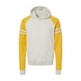 thumbnail image 1 of JERZEES Nublend Varsity Colorblocked Raglan Hooded Sweatshirt, 1 of 2
