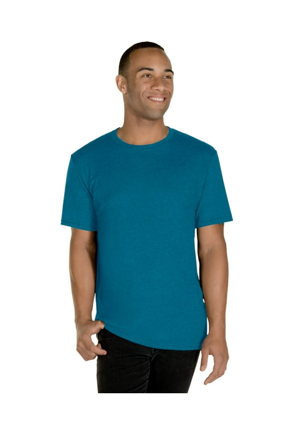 Mens Premium Blend Ringspun Crewneck T-Shirt, XL, Digital Teal Heather
