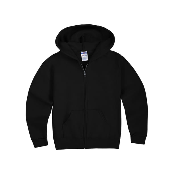 Jerzees Mid-Weight Fleece Full-Zip Hooded Sweatshirt - Walmart 