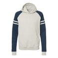 thumbnail image 1 of Jerzees NuBlend Varsity Color-Block Hooded Sweatshirt - 97CR (2 PACK), 1 of 1