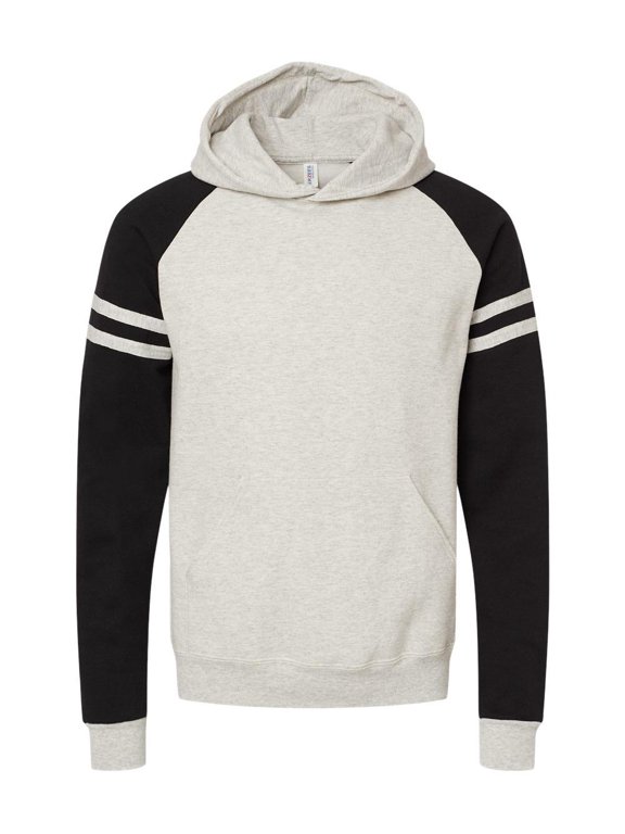 Nublend® Varsity Colorblocked Raglan Hooded Sweatshirt