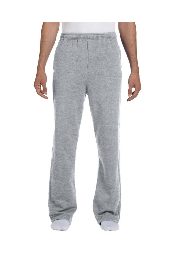 974MP ADULT 8 OZ. NUBLEND OPEN-BOTTOM FLEECE SWEATPANTS