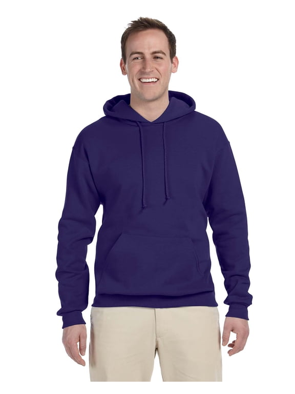 Nublend Adult Pullover Hooded Sweatshirt , 996 , Deep Purple , XX-Large