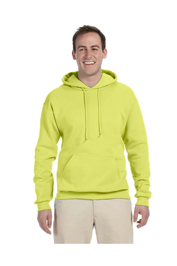 Nublend Adult Pullover Hooded Sweatshirt , 996 , Safety Green , Medium