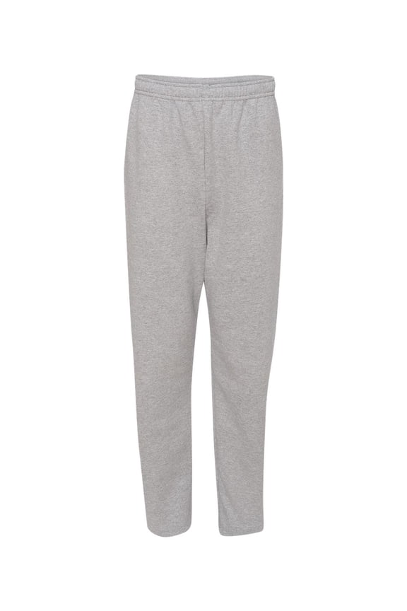 974MP Adult 8 oz. NuBlend Open-Bottom Fleece Sweatpants