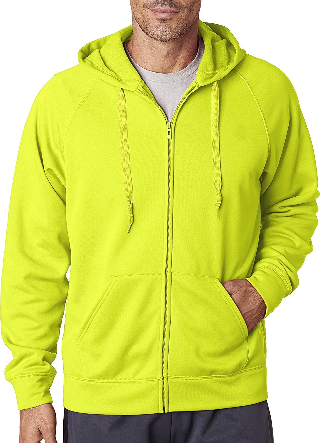 Jerzees PF93 Adult Sport Tech Fleece Full-Zip Hooded