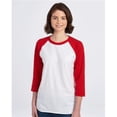 thumbnail image 1 of Jerzees 560RR Unisex Premium Blend Ring-Spun 3/4 Sleeve Raglan T-Shirt, 1 of 1
