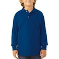 thumbnail image 1 of Jerzees School Uniform SpotShield Long Sleeve Polo, 1 of 4