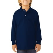 Jerzees School Uniform SpotShield Long Sleeve Polo