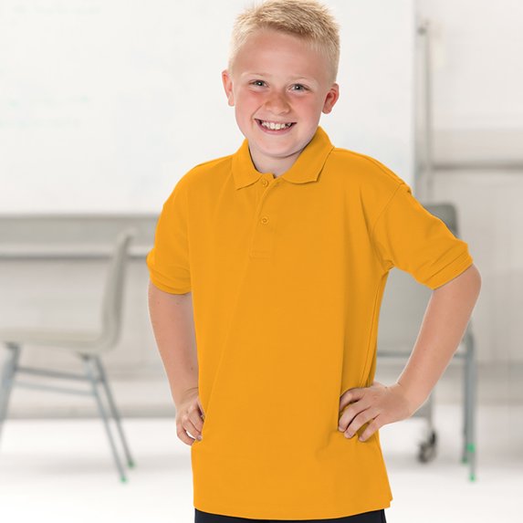Jerzees Schoolgear Childrens Little Boys 65/35 Pique Polo Shirt (Pack of 2)