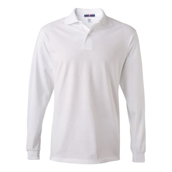 Jerzees SpotShield Long Sleeve Polo for Men