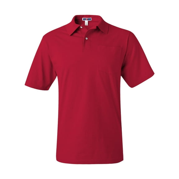 Jerzees SpotShield Polo T-Shirt with Pocket for Men Size up to 5XL