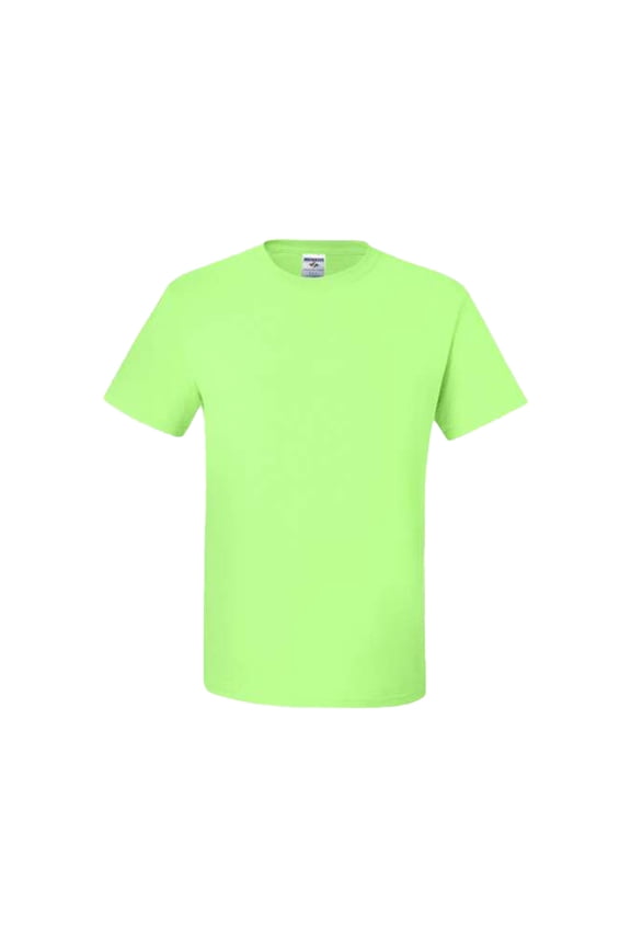 Unisex Safety Work T-Shirt, Dri-Power Moisture-Wicking Shirt, Hi- Vis Safety Neon Green Tee, Size M