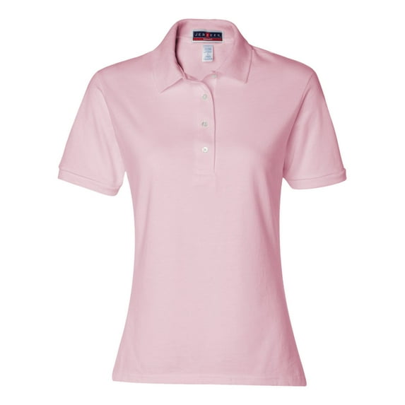 JERZEES - Women's Spotshield 50/50 Polo - 437WR, XL, Classic Pink