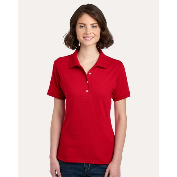 JERZEES 437F Women's Dri-Power Polo-True Red-M