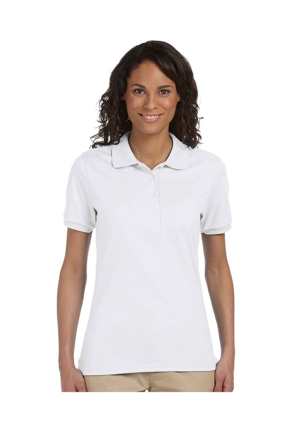 Womens Four Button Placket Side Vent Polo Shirt Womens Tops & T-Shirts Womens Blouses, Style 437W
