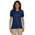 thumbnail image 1 of Jerzees Womens Four Button Placket Side Vent Polo Shirt Womens Tops & T-Shirts Womens Blouses, Style 437W, 1 of 1