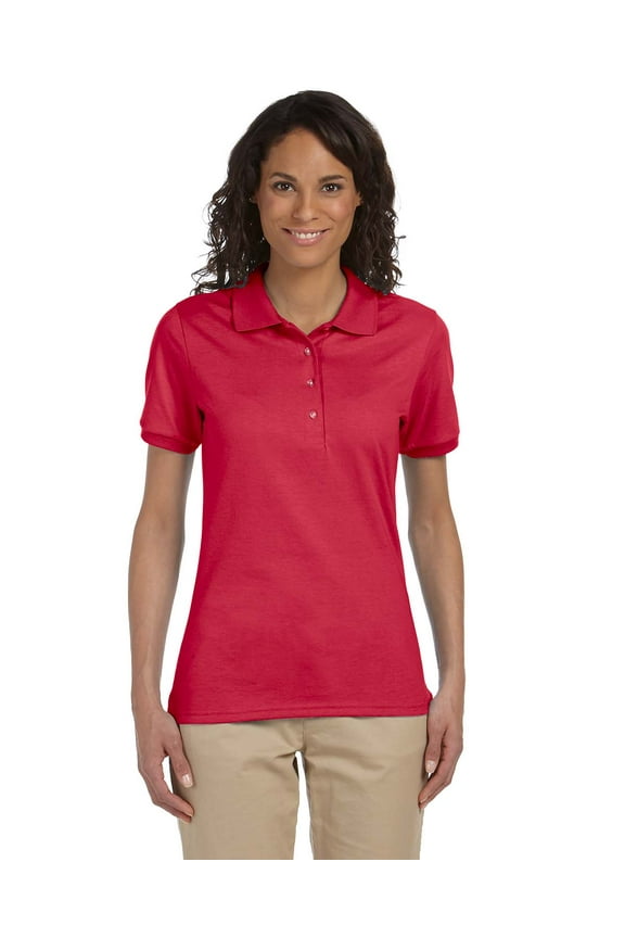 Womens Four Button Placket Side Vent Polo Shirt Womens Tops & T-Shirts Womens Blouses, Style 437W